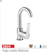 KISA KUĞU LAVABO BATARYASI ELİF SERİSİ