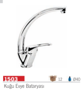 KARİZMA SERİSİ KISA KUĞU LAVABO BATARYASI 1503