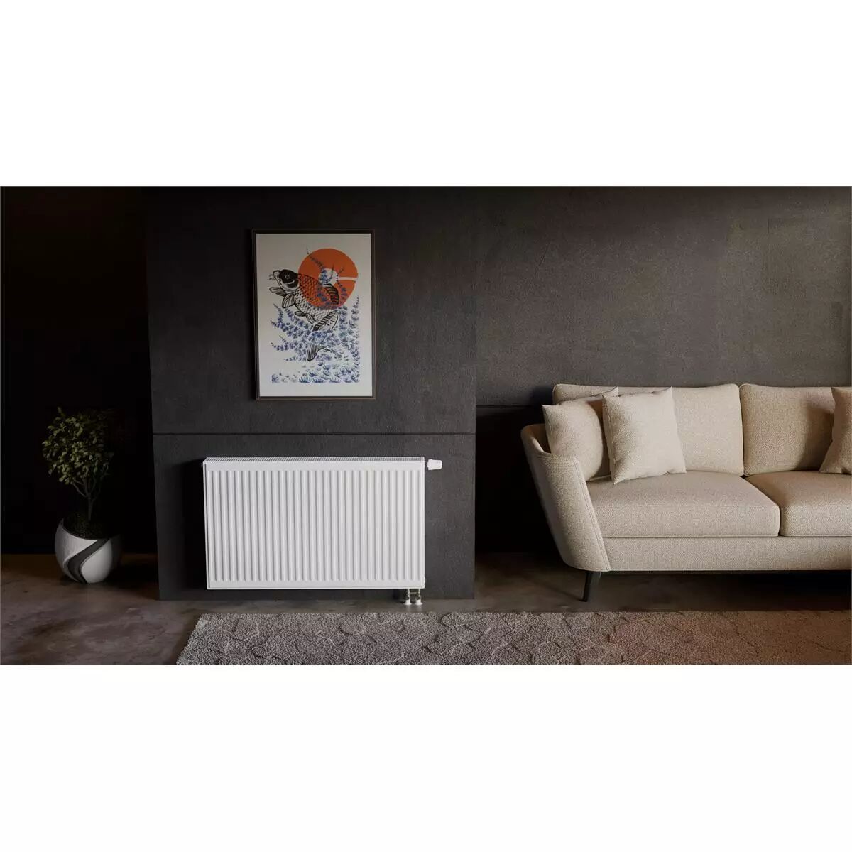 E.C.A. 600 x 1300 mm Tip 22 Ventilli Kompakt Panel Radyatör